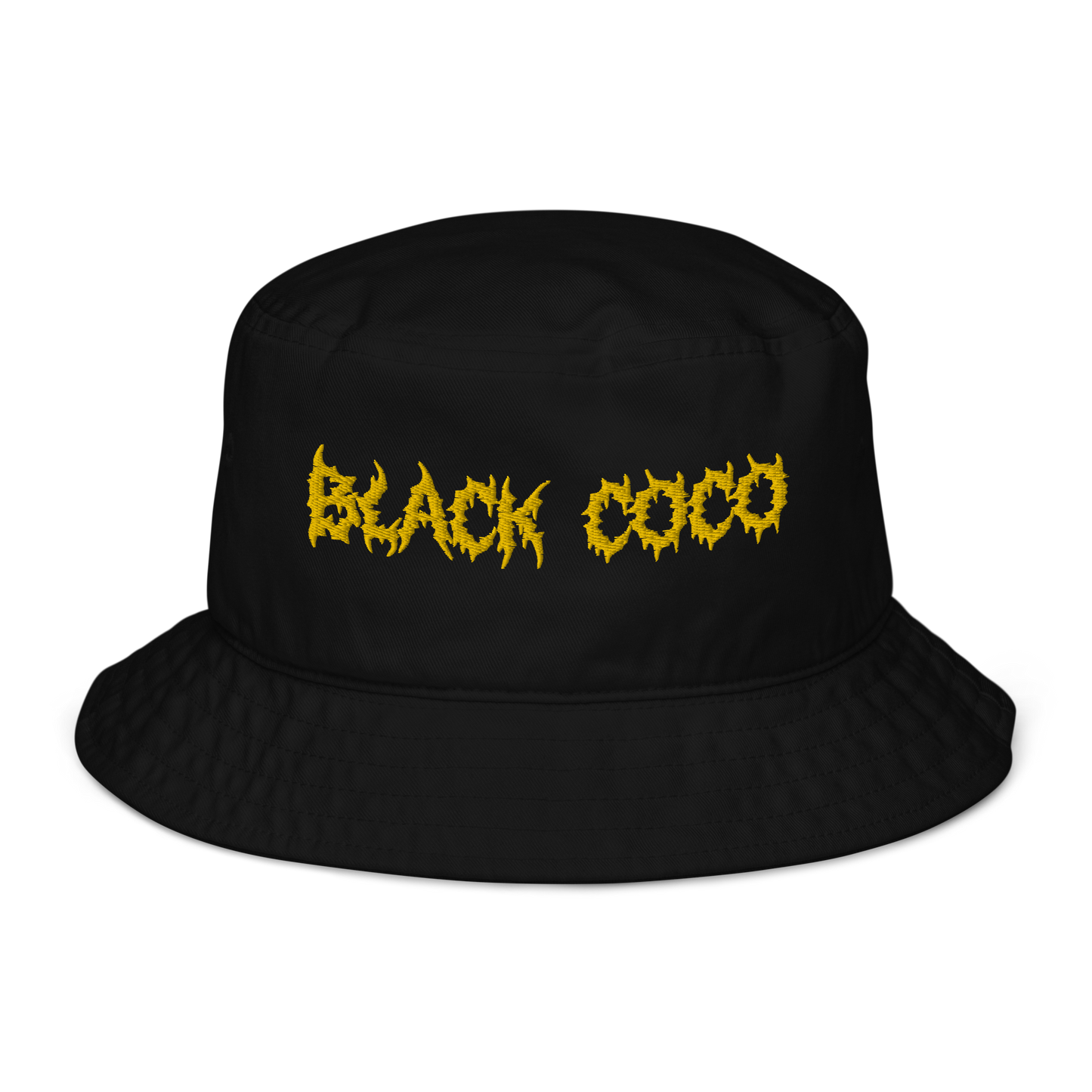 Black Coco Hat Yellow